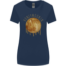 Honeymoon Honey Moon Honeymoonin Womens Wider Cut T-Shirt Navy Blue