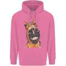 Horse Chops Equestrian Riding Mens 80% Cotton Hoodie Azelea