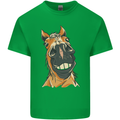 Horse Chops Equestrian Riding Mens Cotton T-Shirt Tee Top Irish Green