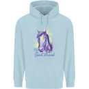 Horse Is My Spiritual Animal Equestrian Childrens Kids Hoodie Light Blue