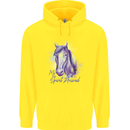 Horse Is My Spiritual Animal Equestrian Childrens Kids Hoodie Yellow