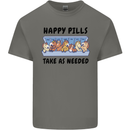 Horse Pills Funny Equestrian Mens Cotton T-Shirt Tee Top Charcoal