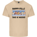 Horse Pills Funny Equestrian Mens Cotton T-Shirt Tee Top Sand