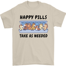 Horse Pills Funny Equestrian Mens T-Shirt 100% Cotton Sand