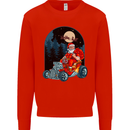 Hot Rod Santa Clause Hotrod Christmas Mens Sweatshirt Jumper Bright Red