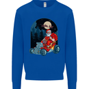 Hot Rod Santa Clause Hotrod Christmas Mens Sweatshirt Jumper Royal Blue