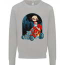 Hot Rod Santa Clause Hotrod Christmas Mens Sweatshirt Jumper Sports Grey