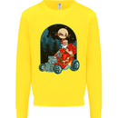 Hot Rod Santa Clause Hotrod Christmas Mens Sweatshirt Jumper Yellow