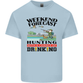 Hunting Weekend Alcohol Beer Funny Hunter Mens Cotton T-Shirt Tee Top Light Blue