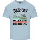 Hunting Weekend Alcohol Beer Funny Hunter Mens Cotton T-Shirt Tee Top Light Blue