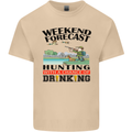 Hunting Weekend Alcohol Beer Funny Hunter Mens Cotton T-Shirt Tee Top Sand
