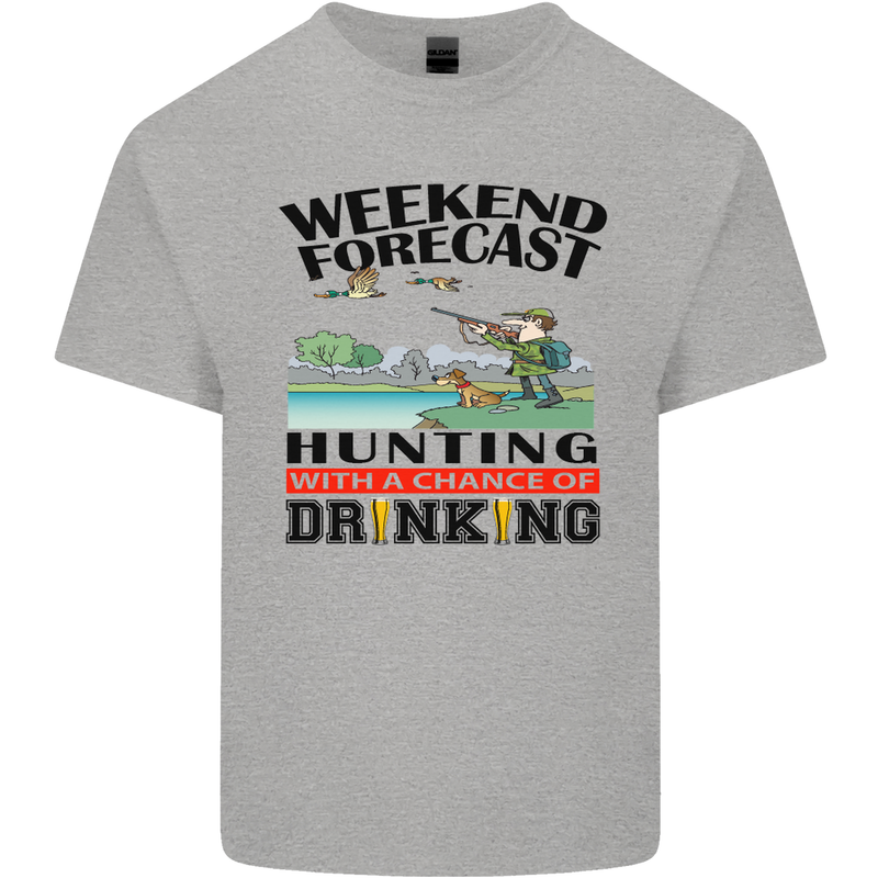 Hunting Weekend Alcohol Beer Funny Hunter Mens Cotton T-Shirt Tee Top Sports Grey