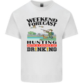 Hunting Weekend Alcohol Beer Funny Hunter Mens Cotton T-Shirt Tee Top White