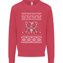 Huntsmath Christmas Hunting Funny Xmas Mens Sweatshirt Jumper Heliconia