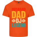 Husband Dad DJ Legend Fathers Day Kids T-Shirt Childrens Orange