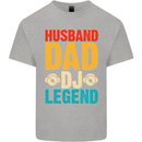 Husband Dad DJ Legend Fathers Day Kids T-Shirt Childrens Sports Grey