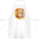 Husband Daddy Protector Hero Fathers Day Cotton Apron 100% Organic White