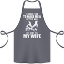 Husband & Wife Wedding Anniversary God Cotton Apron 100% Organic Steel