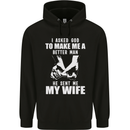 Husband & Wife Wedding Anniversary God Mens 80% Cotton Hoodie Black