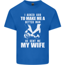 Husband & Wife Wedding Anniversary God Mens Cotton T-Shirt Tee Top Royal Blue