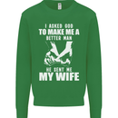 Husband & Wife Wedding Anniversary God Mens Sweatshirt Jumper Irish Green