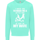 Husband & Wife Wedding Anniversary God Mens Sweatshirt Jumper Peppermint