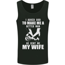 Husband & Wife Wedding Anniversary God Mens Vest Tank Top Black