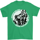 Husband and Wife Biker Motorcycle Motorbike Mens T-Shirt 100% Cotton Irish Green