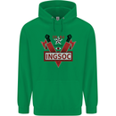 INGSOC George Orwell English Socialism 1994 Childrens Kids Hoodie Irish Green