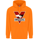 INGSOC George Orwell English Socialism 1994 Childrens Kids Hoodie Orange