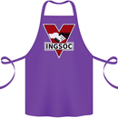 INGSOC George Orwell English Socialism 1994 Cotton Apron 100% Organic Purple