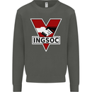 INGSOC George Orwell English Socialism 1994 Kids Sweatshirt Jumper Storm Grey