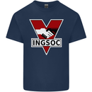 INGSOC George Orwell English Socialism 1994 Kids T-Shirt Childrens Navy Blue