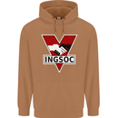INGSOC George Orwell English Socialism 1994 Mens 80% Cotton Hoodie Caramel Latte