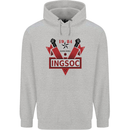 INGSOC George Orwell English Socialism 1994 Mens 80% Cotton Hoodie Sports Grey