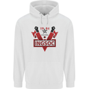 INGSOC George Orwell English Socialism 1994 Mens 80% Cotton Hoodie White