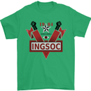 INGSOC George Orwell English Socialism 1994 Mens T-Shirt Cotton Gildan Irish Green