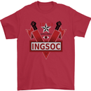 INGSOC George Orwell English Socialism 1994 Mens T-Shirt Cotton Gildan Red