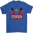 INGSOC George Orwell English Socialism 1994 Mens T-Shirt Cotton Gildan Royal Blue