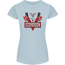 INGSOC George Orwell English Socialism 1994 Womens Petite Cut T-Shirt Light Blue