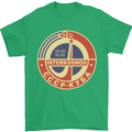 INTERKOSMOS CCCP Logo Soviet Space USSR Mens T-Shirt Cotton Gildan Irish Green