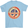 INTERKOSMOS CCCP Logo Soviet Space USSR Mens T-Shirt Cotton Gildan Light Blue