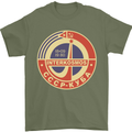 INTERKOSMOS CCCP Logo Soviet Space USSR Mens T-Shirt Cotton Gildan Military Green