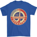 INTERKOSMOS CCCP Logo Soviet Space USSR Mens T-Shirt Cotton Gildan Royal Blue