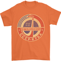 INTERKOSMOS Logo CCCP  Soviet Space USSR Mens T-Shirt Cotton Gildan Orange