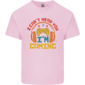 I Can't Hear You I'm Gaming Funny Gaming Kids T-Shirt Childrens Light Pink