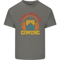 I Can't Hear You I'm Gaming Funny Gaming Mens Cotton T-Shirt Tee Top Charcoal