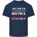 I Don't Mean to Be Darts Player Kids T-Shirt Childrens Navy Blue