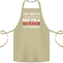 I Don't Mean to Be but I'm Runner Running Cotton Apron 100% Organic Khaki