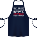 I Don't Mean to Be but I'm a Hunter Hunting Cotton Apron 100% Organic Navy Blue